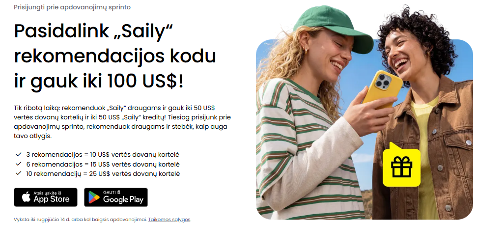 Saily eSIM kupono kodas